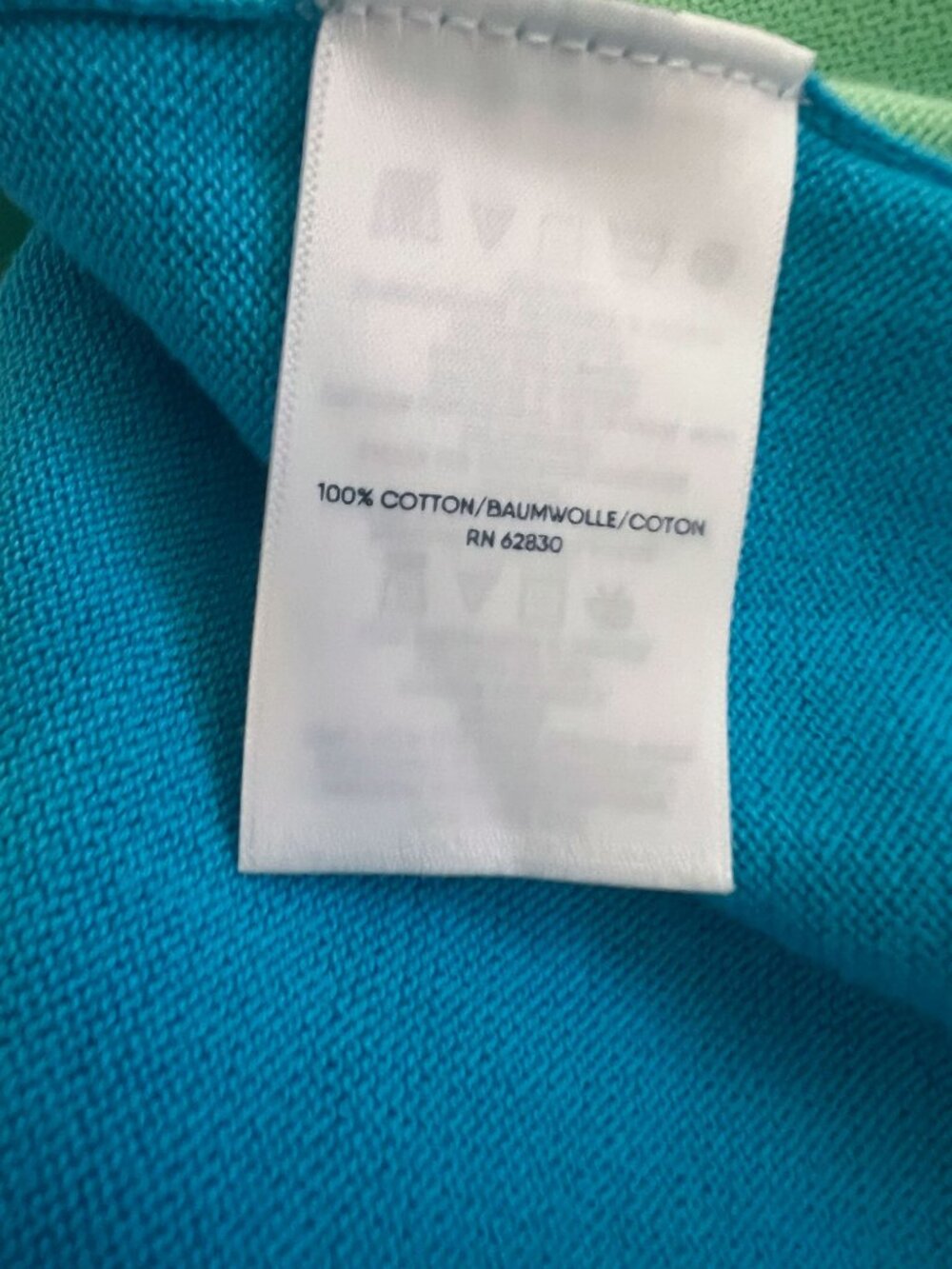 Lands' End Pastel Color Block Boxy Sweater Relaxed Fit Crewneck Large - Picture 9 of 10